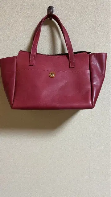 가죽 핸드백 버건디