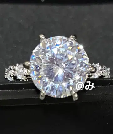 화이트 클리어 지르코니아 반지