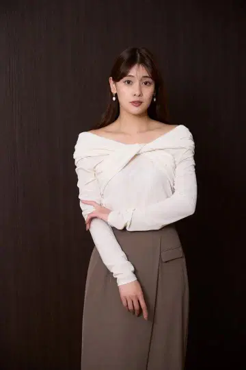 herlipto 트위스티드 개더드 벨루어 탑