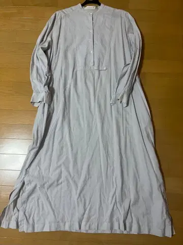 미나 페르호넨 긴팔 셔츠 원피스 스카이블루