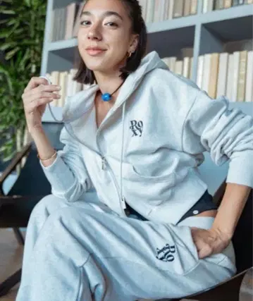 ROXY 맨투맨 셋업 후드티 L 팬츠 M