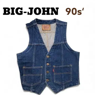 90s' BIG-JOHN 빅존 데님 베스트 빈티지 size 38