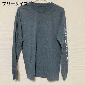 그레이 해외 구제 의류 긴팔 티셔츠 [ 프리 사이즈 ] 남성용 구제 의류