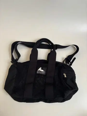 그레고리 구 로고 메쉬 더플백 xs