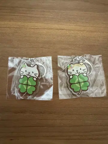 후쿠후쿠냥코 아크릴 키링 2개 세트