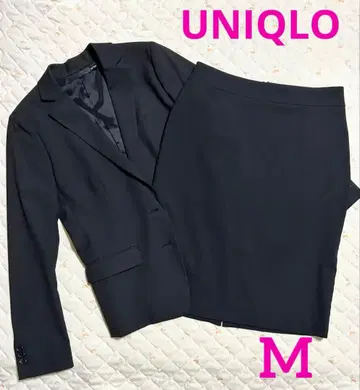 유니클로 스트레치 스커트 수트 블랙 M