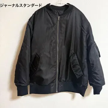 저널 스탠다드 리버서블 MA-1 블랙