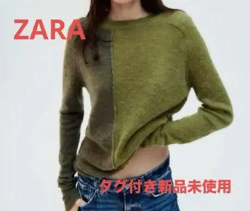ZARA 알파카 울 블렌드 스웨터 S 사이즈 택 포함 미사용 새상품