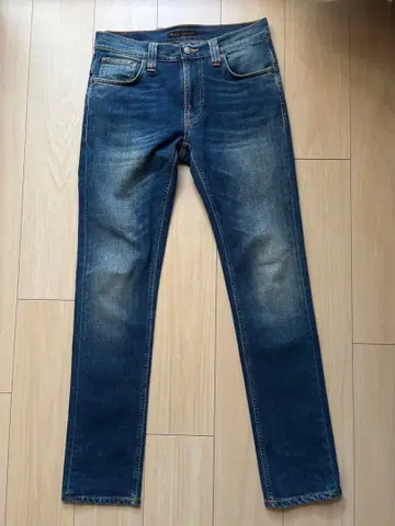 누디진 스트레이트 데님 다크 블루 29 이탈리아제