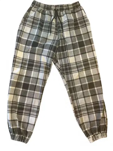 MAUNA KEA 마우나케아 체크 무늬 조거 팬츠 와이드