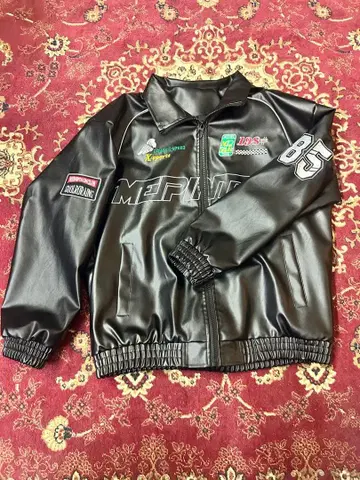 블랙 가죽 자켓 85 메프린