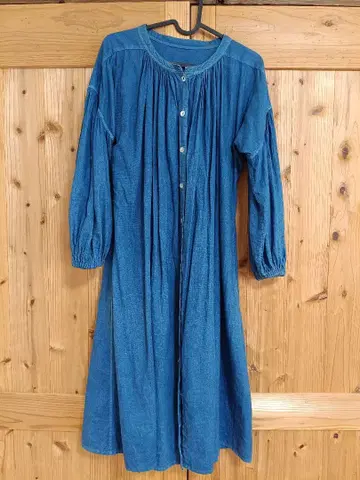 아틀리에 인도신 네이비 나염 원피스