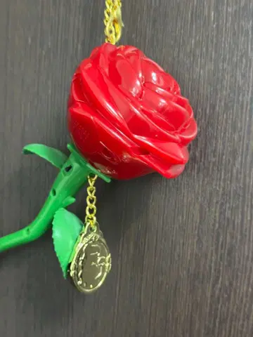 도쿄 디즈니랜드 미녀와 야수 지역 개장 기념 장미 액세서리 새상품급