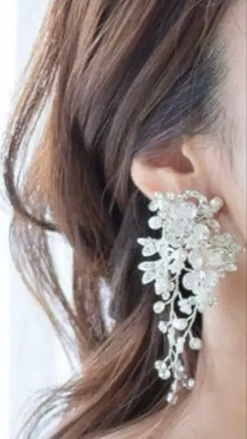 STELLA BRIDAL 크리스탈 펄 귀찌