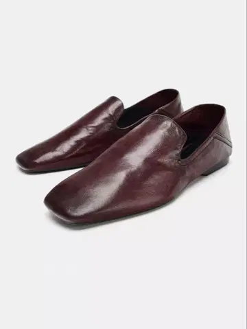 자라 ZARA 가죽 로퍼 플랫 펌프스 슬립온