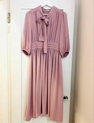 to be chic 원피스 40 리본 보타이 원피스 롱