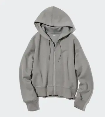 유니클로 드라이 맨투맨 크롭 풀 집업 후드티