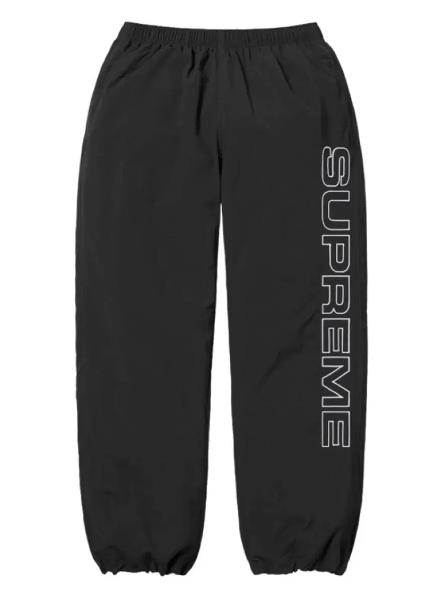 Supreme Spellout Embroidery Ripstop Track Pants Black 24W