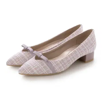 다이애나 트위드 리본 펌프스