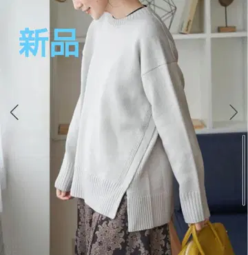 [ 새상품 ] ROPE PICNIC 사이드 슬릿 크루넥 니트