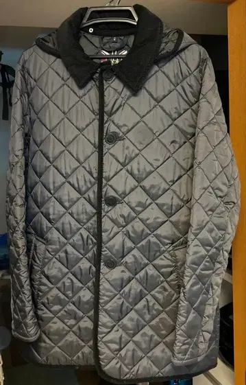 LAVENHAM 그레이 퀼팅 자켓 M