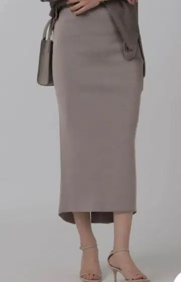 카오스 chaos 그레이지 슬릿 니트 밀라노 타이트 스커트