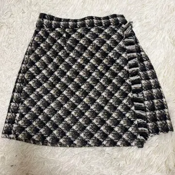 FURFUR 로빙 체크 스커트 숏 팬츠