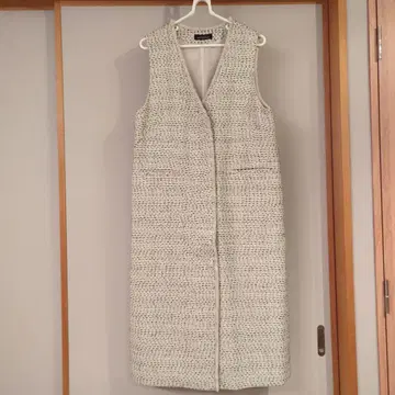 GREEN LABEL RELAXING 슬리브리스 롱 드레스