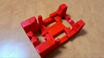 미니 사륜구동 섀시 부품 빨간색 블랙