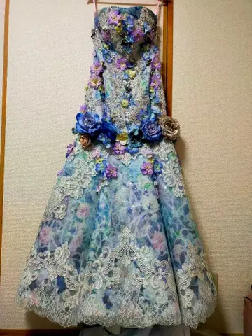 웨딩 컬러 드레스(머메이드)