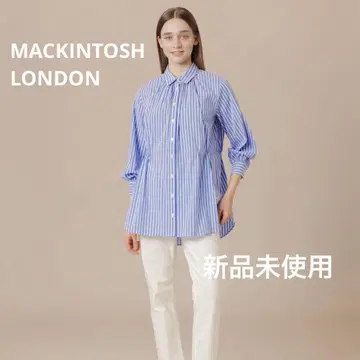 MACKINTOSH LONDON 코튼 나일론 스트레치 블라우스