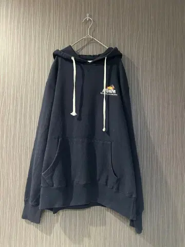 오버사이즈 후드티 후디 네이비