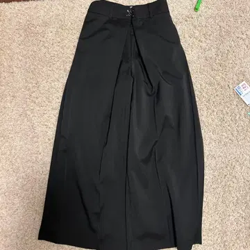 블랙 와이드 팬츠 프론트 지퍼 ray beams