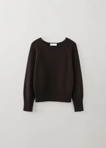 OHOTORO 클래식 립 니트 브라운