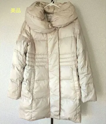 any fam 화이트 베이지 다운 90% 페더 10% 자켓