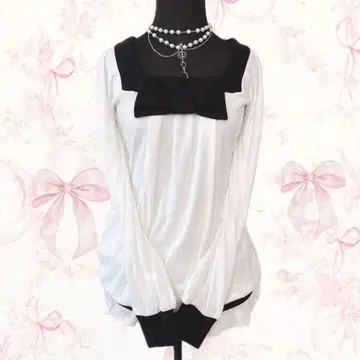 y2k CECIL McBEE 계열 리본 헤이세이 갸루 노움코어 다크코어