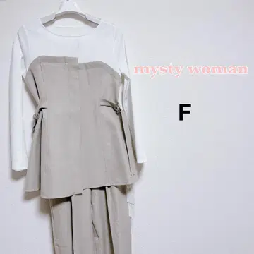 [ mysty woman ] 미사용 새상품 뷔스티에 레이어드 여성용 셋업