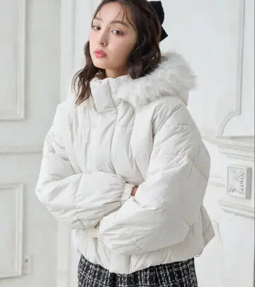 에코 퍼 탈부착 패딩 자켓