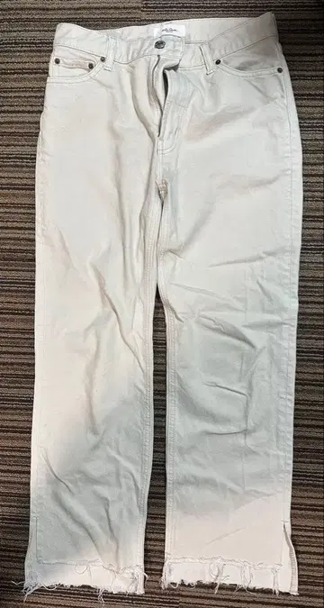 Mika Owen 화이트 스트레이트 데님 26