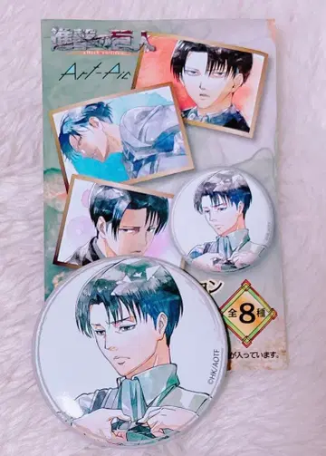 새상품 진격의 거인 리바이 Art-Pic 캔뱃지 컬렉션