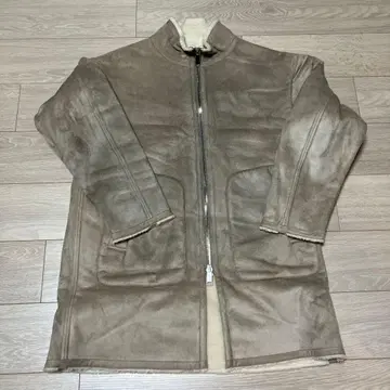 브라운 스웨이드 롱 자켓