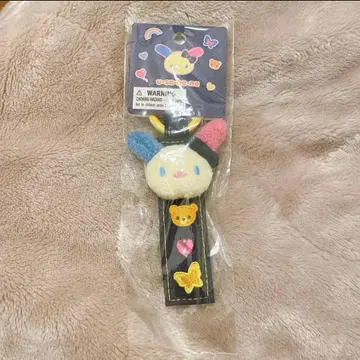 우사하나 데님 와펜 택 키링