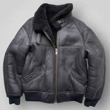 레어 새상품급 US ARMY B-6 플라이트 자켓 블랙 보아