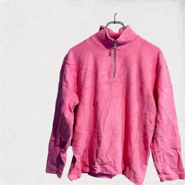 Tommy Bahama 핑크 하프 지퍼 트레이닝복 M