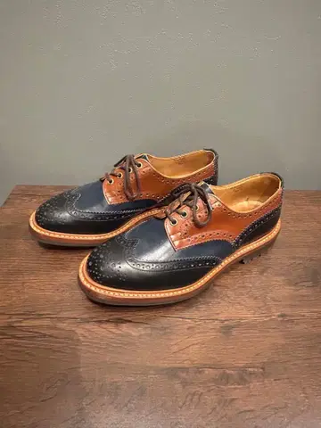 Tricker's 윙팁 별주 NAVY/BROWN