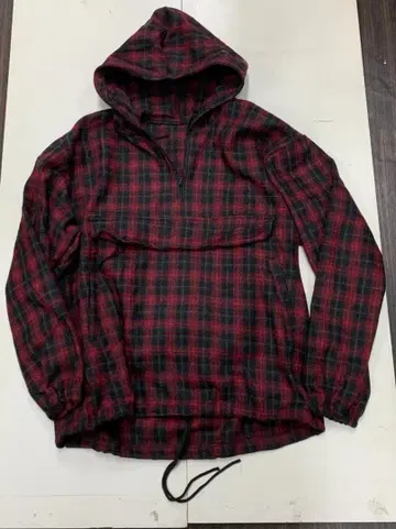 90s 빈티지 데드 아노락 체크 울 풀오버 무료배송 새상품