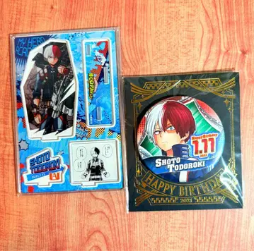 나의 히어로 아카데미아 원작 벌스데이 캔뱃지 아크릴 스탠드 토도로키 쇼토