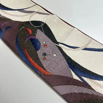 아르 데코 부클레 직조 캐주얼 오비 전통 기모노 스키 구락부 327