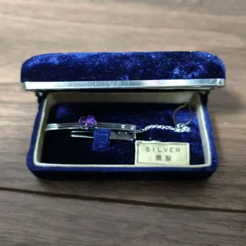 실버 넥타이핀 케이스 포함