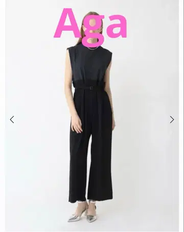 [ 새상품 ] Aga 허리 벨트 점프수트